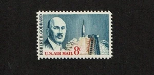 1964 U.S AIRMAIL CLASSICS 8c "Goddard" Single Sc#C69 M/NH/OG Fresh!+ - Picture 1 of 1