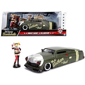 DC Comics Bombshells Harley Quinn Figure and 1951 Mercury 1:24 Jada 30456 - Picture 1 of 1