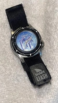 Freestyle женщин серебристого тона дельфин шкала нейлона кварцевые часы новый аккумулятор изящный! - Изображение 1 из 4