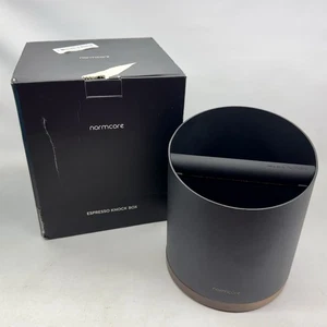 1.8L Normcore Espresso Heavy-Duty Knock Box Walnut Steel - Coffee Grounds Can - Picture 1 of 14