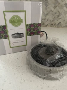 Scentsy Home Aged Wood Grey Base Electric Wax Warmer Base NIB New - Picture 1 of 2