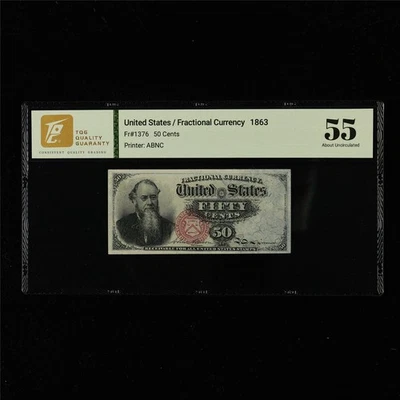 1863 Fractional Currency 50 Cents Fr#1376 - Image 1 of 4