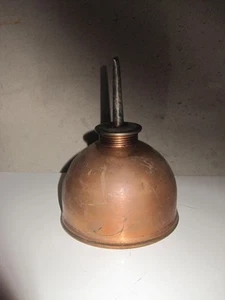 VINTAGE EAGLE THUMB OILER OIL CAN EMBOSSED; 4 1/4" DIAMETER - Picture 1 of 7