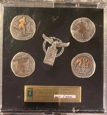 1996 Olympic Games Ancient Greek Pin Set: (New-Sealed, Numbered: #2614/5000) - Image 1 of 2