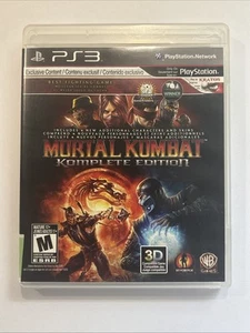 Mortal Kombat: Komplete Edition(Sony PlayStation 3, PS3 2011) CIB W/ Manual - Bild 1 von 4