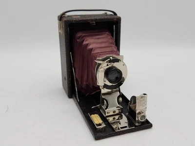 Antigua cámara plegable Kodak Eastman Premo fuelle rojo n.º 1 película pat.1903 *Leer* Foto 1 de 4