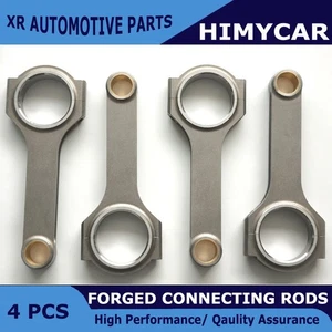 FORGED H-BEAM CONNECTING RODS FIT HONDA ACURA B18A B18B B20A B20Z NO BOLTS - Picture 1 of 5