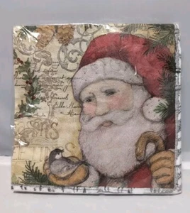 Servilletas vintage de Papá Noel San Nicolás paquete de almuerzo de 20 unidades - Imagen 1 de 2