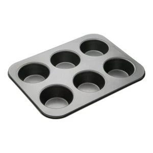 MasterClass Non-Stick 6 Large Hole American Muffin Pan - Picture 1 of 4