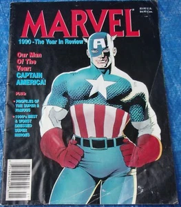 Marvel 1990 The Year In Review Captain America Black Panther Doctor Doom X-Men - Picture 1 of 6