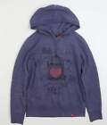 EDC Womens Blue Cotton Pullover Hoodie Size S Pullover