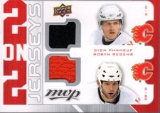 2008-09 Upper Deck MVP Two on Two Jerseys Hockey Card Pick