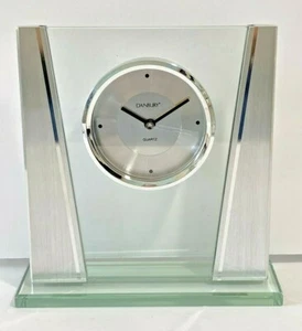 Danbury Quartz Clock Things Remembered Glass Mantel Clock NEW - Picture 1 of 10