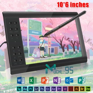 Digital Graphic Drawing Tablet w/ Battery-free Pen for Mac, Windows PC & Android - Picture 1 of 22