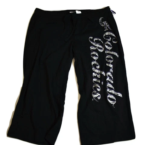 Womens MLB Colorado Rockies Burnout Pajama Pants New M, L Cover