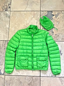 Klassiker von Moncler - Lightweigt Daunen Jacke Lans Größe 2 in Farbe lime Grün - Bild 1 von 6
