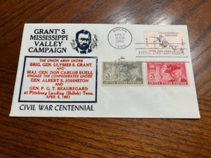 Special First Day Cover - Shiloh - US 1157 with 787 and 788. Centennial cachet - Picture 1 of 1