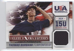 2014 Panini Elite Extra Edition USA Baseball 15U Game Jerseys Thomas Burbank #12