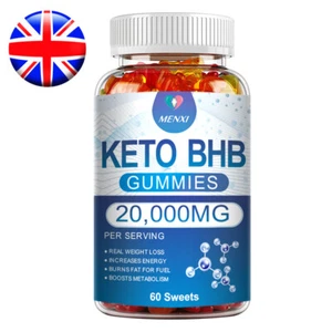 Keto Gummies Ketone Advanced Weight Loss Fat Burner Men Women Dietary Supplement - Picture 1 of 10