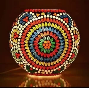 Mosaico turco colorido diseño de vidrieras tradicional estilo otomano artesanía - Imagen 1 de 6