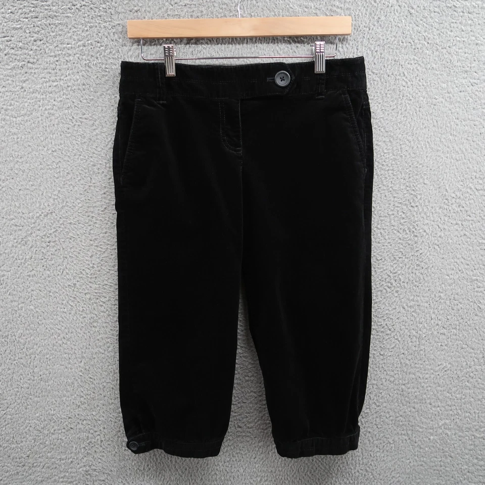 Pantalones Loft Mujer 4 Negros Marisa Capri Pana Informales Foto 1 de 4