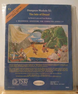 1980 TSR Dungeons & Dragons Dungeon Module X1 - The Isle of Dread - Picture 1 of 7