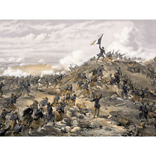 Simpson Crimean War French Attack Malakoff 1855 Wall Art Canvas Print 18X24 In