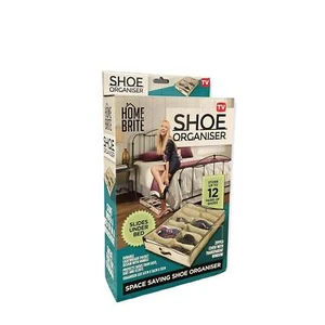 Shoe Organiser 12 Pair Under Bed Storage Zippered Breathable Wardrobe Closet Bag - Picture 1 of 5