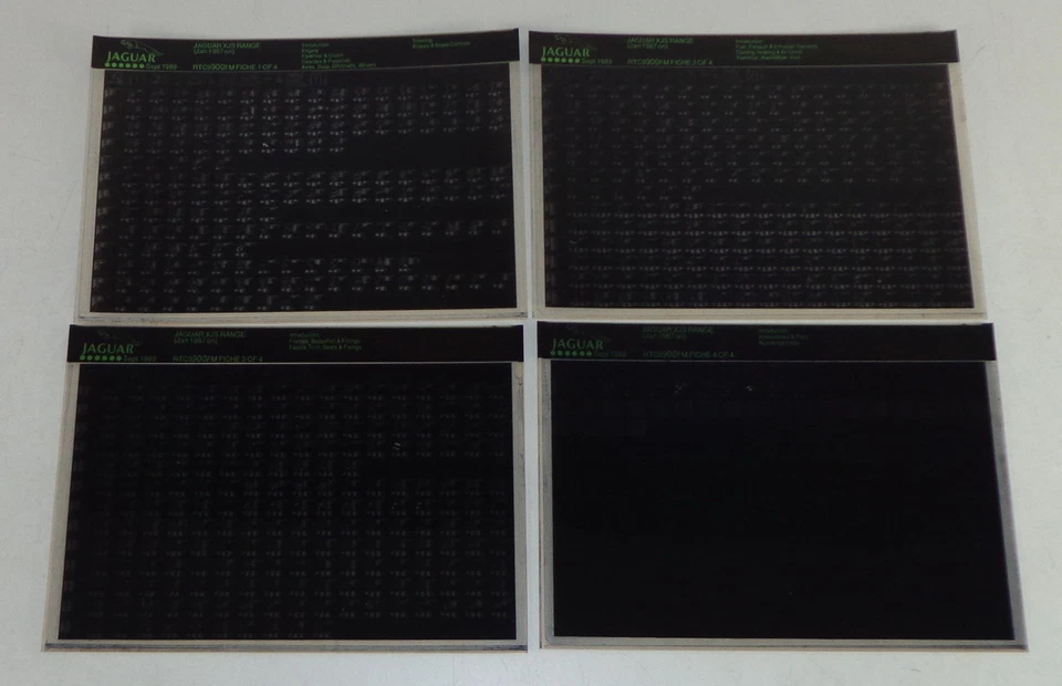Catalogo Di Parti Microfich Per Jaguar XJS Stand 09/1989 - Immagine 1 di 1