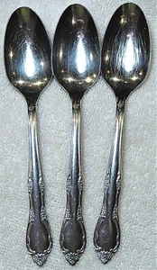 Oneida Silver "Mansion Park" Stainless Steel Teaspoons, 3 are available  - Picture 1 of 8