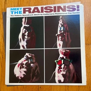 THE CALIFORNIA RAISINS "Meet The Raisins!" VINTAGE VINYL PROMO LP~1988 (81917-1) - Picture 1 of 6