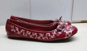 Kenneth Cole Unlisted Women Red Synthetic Slip On Ballet Flat Shoe 9.5M - Picture 1 of 7