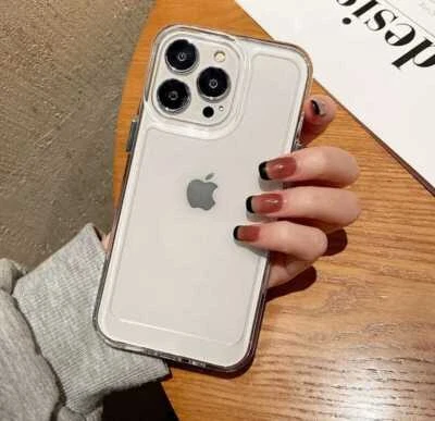 Clear Shockproof Hard Csae For iphone 15 Pro Max 14 13 12 Pro 11 XR 7 8 SE 2022 - Image 1 of 4