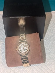 MICHAEL KORS Camille weißes Zifferblatt goldfarbene Damenuhr MK3252 - Bild 1 von 4