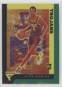 2021-22 Panini Chronicles Draft Picks Flux Green Evan Mobley #227 Rookie RC