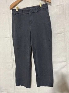 Old Navy Women’s Grey Pixie Ankle Pants Size 10 High Rise Secret Smooth Pockets - Picture 1 of 7