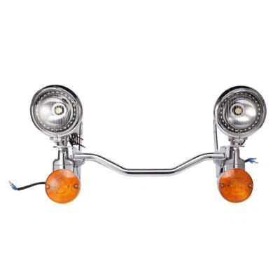 Barra de luces de punto de señal de giro LED de paso de conducción para Harley Touring Road King FLHR Foto 1 de 4