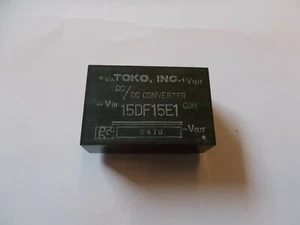 TOKO 15DF15E1 DC/DC Wandler/Converter In: 5V Out: +/-15V 0,1 A 1,5W, #K- 207-28 - Picture 1 of 3