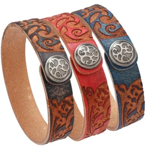 Retro Leather Bracelet for Men - Stylish Durable Leather Band for Men - Picture 1 of 23