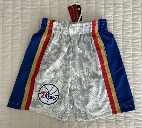 Mitchell and Ness Asian Heritage Swingman Philadelphia 76ers 1996-97 Shorts Sz S Cover