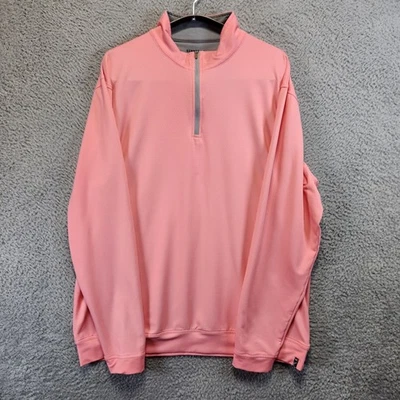 Kenneth Cole Golf Hombres XL Camisa Rosa Estampado Geométrico 1/4 Cremallera Pullover Atlético Foto 1 de 4