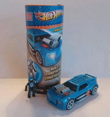 Mega Bloks Hot Wheels Building Set Twinduction #91709 Car + Figure - Image 1 of 4