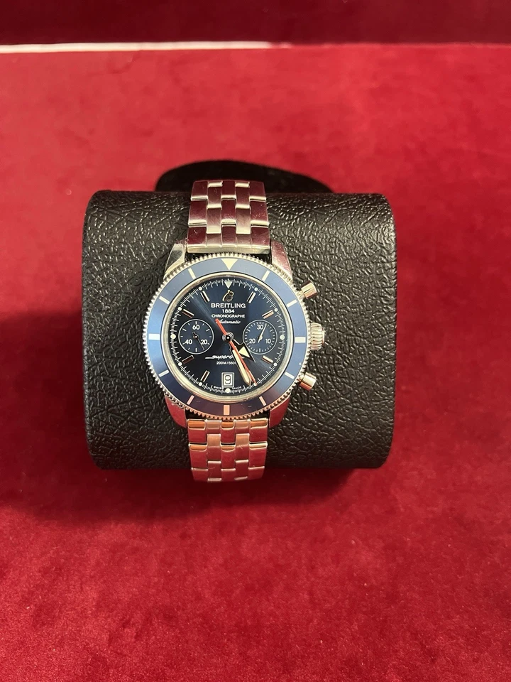 Cronógrafo automático Breitling Superocean Heritage esfera azul - A23370 44 mm Foto 1 de 4