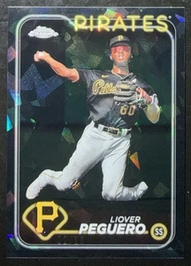 2024 Topps Chrome Sapphire Edition Liover Peguero Black /10 - Picture 1 of 2