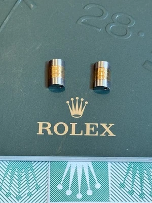 2 ROLEX GENUINE 18K / STEEL 10MM LADIES JUBILEE HOLLOW LINKS - WITHOUT PINS - Image 1 of 3