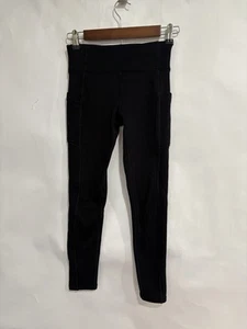 athleta girl Size L 12 Black Side Pockets  - Picture 1 of 9
