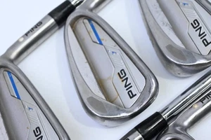 Ping i-Series E1 Irons / 4-PW+GW / White Dot / Stiff Flex Ping CFS Distance - Picture 1 of 7