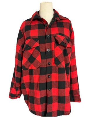 Renegade Sportswear Men’s Medium Red/black Flannel Shirt Button Up  - Image 1 of 4