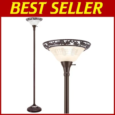 Lámpara de pie Torchiere para salón - 70" Victori Foto 1 de 4