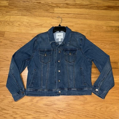 CHAQUETA VAQUERA NINE WEST JEANS SARAH CLÁSICA MEZCLA ALGODÓN TALLA XL Foto 1 de 4